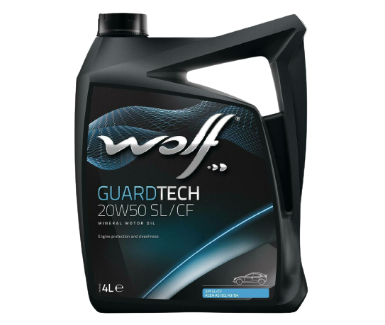 Моторное масло Wolf GuardTech 20W-50 SL/CF, 4л  (WOLF: 141474)